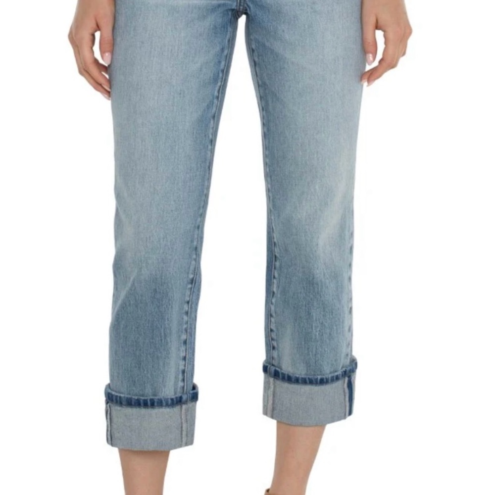 Liverpool Jeans Company Blue Cropped Ankle Jeans